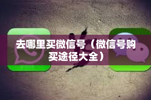 去哪里买微信号（微信号购买途径大全）