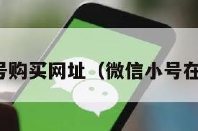 微信小号购买网址（微信小号在线购买）